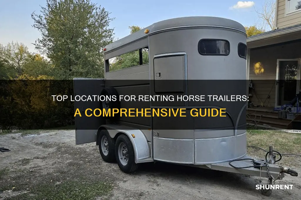 where is the best place to rent horse trailers