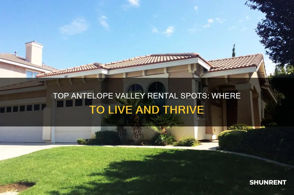where is the best place to rent in antelope valley