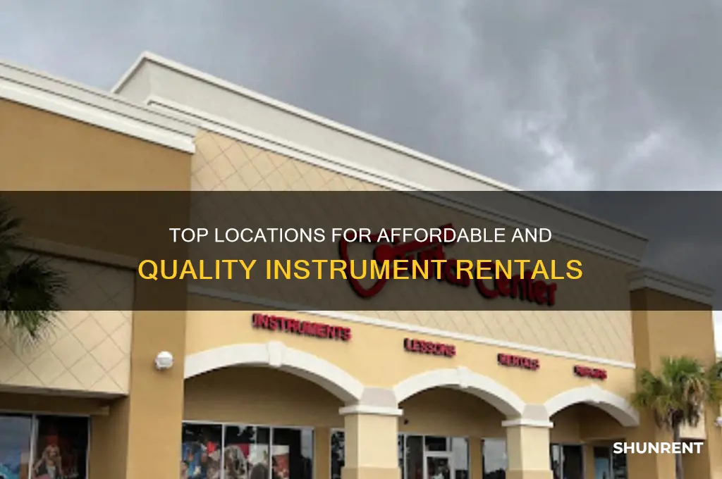 where is the best place to rent the instruments