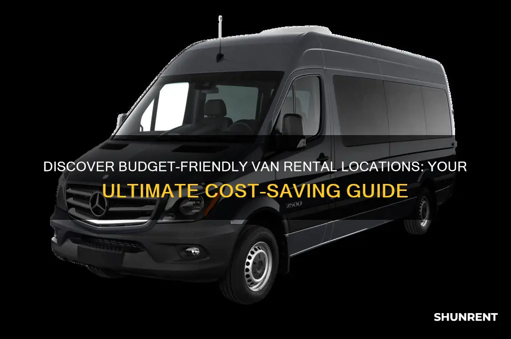 where is the cheapest place to rent a van