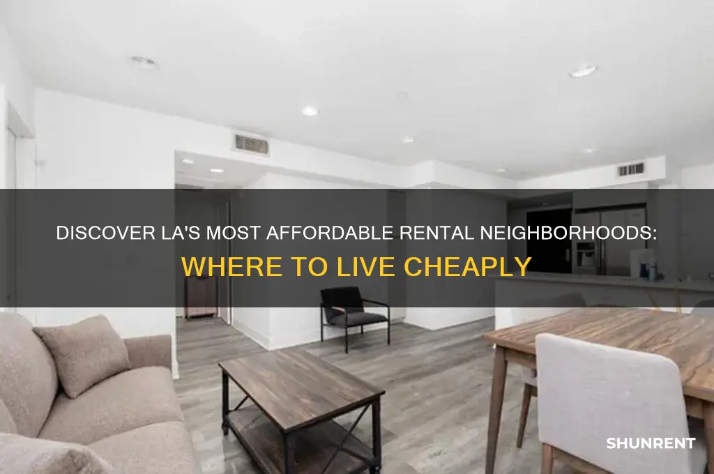 where is the cheapest place to rent in la