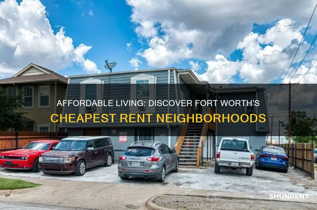 where is the cheapest rent around fort worth tx