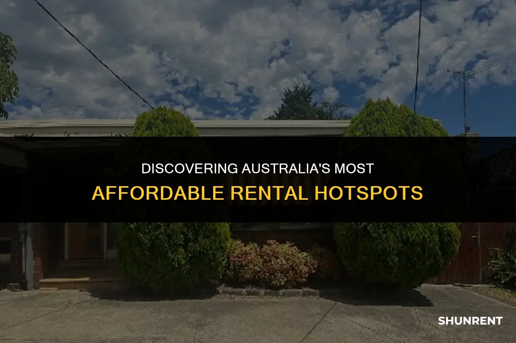 where is the cheapest rent in australia