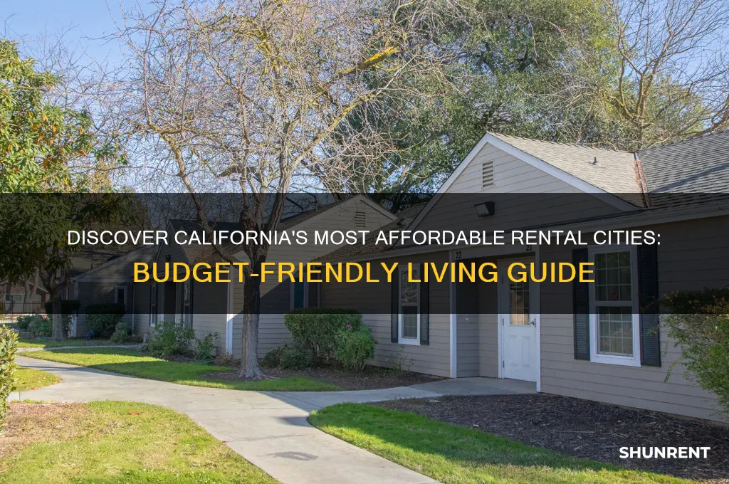 where is the cheapest rent in california