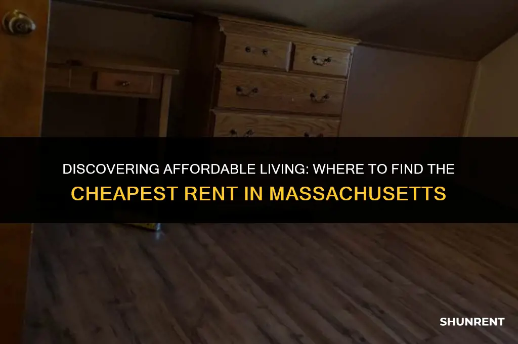 where is the cheapest rent in massachusetts