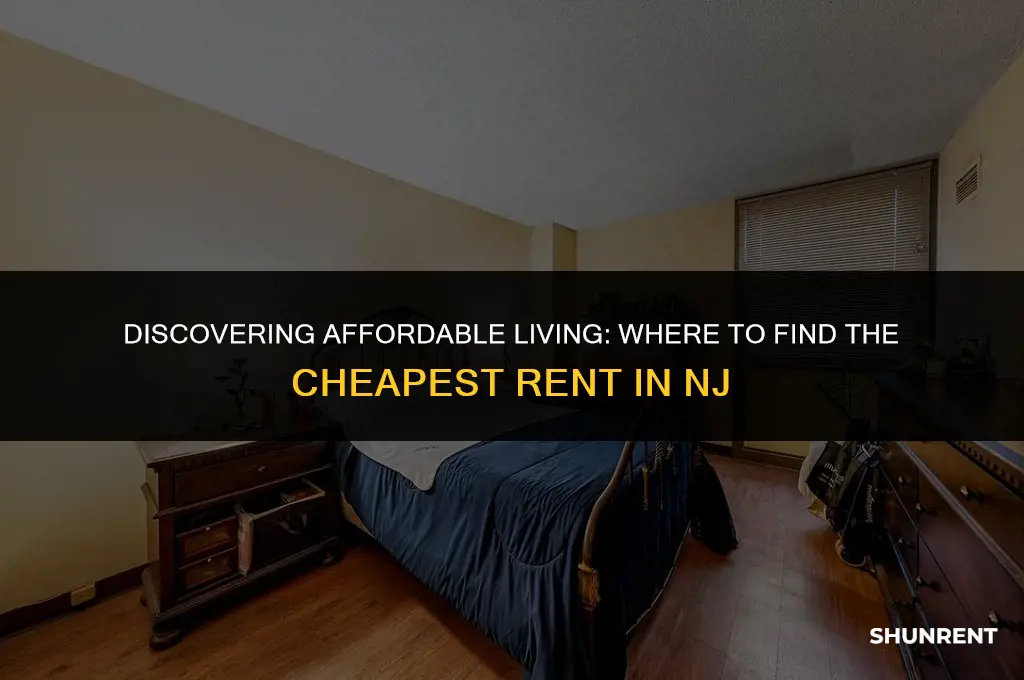 where is the cheapest rent in nj