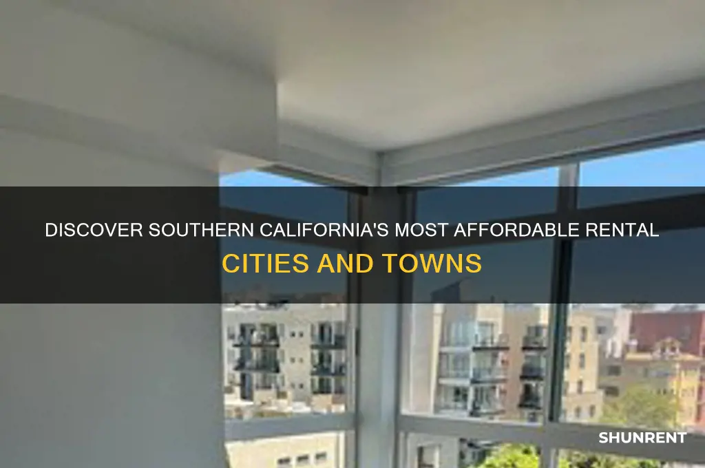 where is the cheapest rent in southern california
