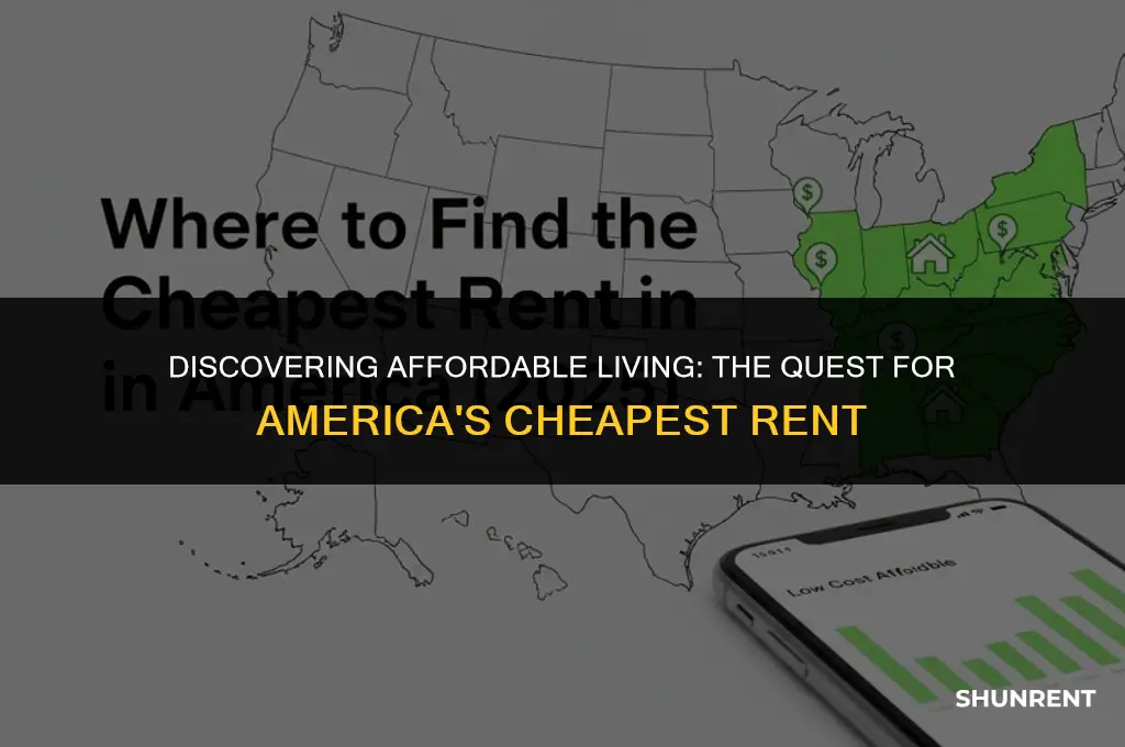 where is the cheepest rent in us