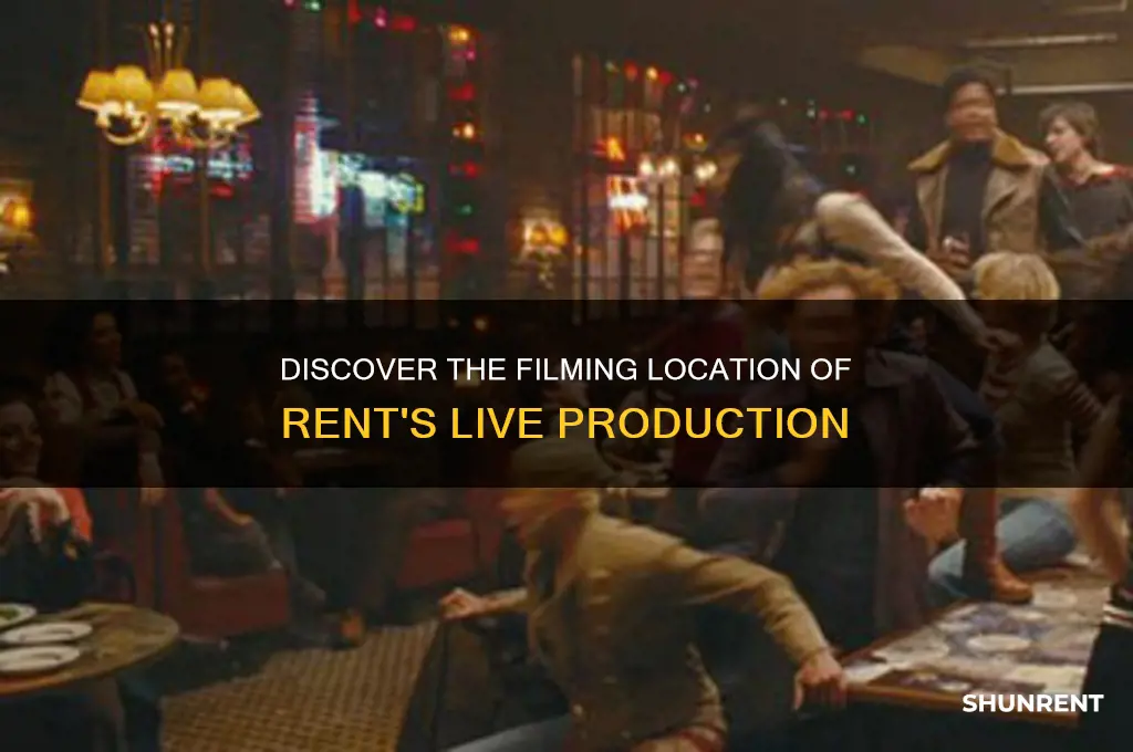 where is the live production of rent being filmed