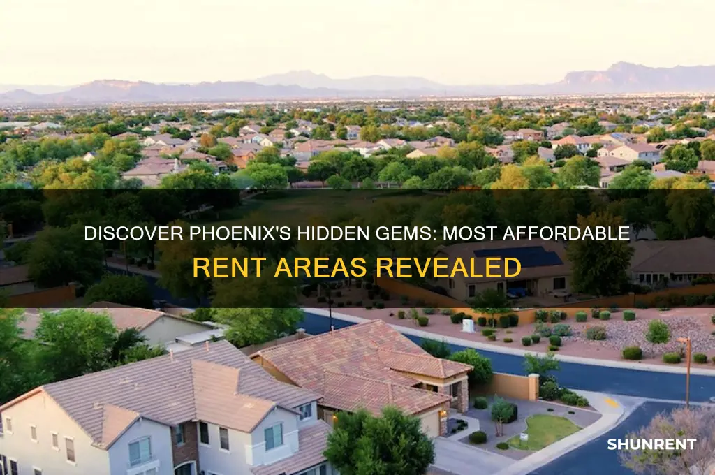 where is the most affordable rent in the phoenix area