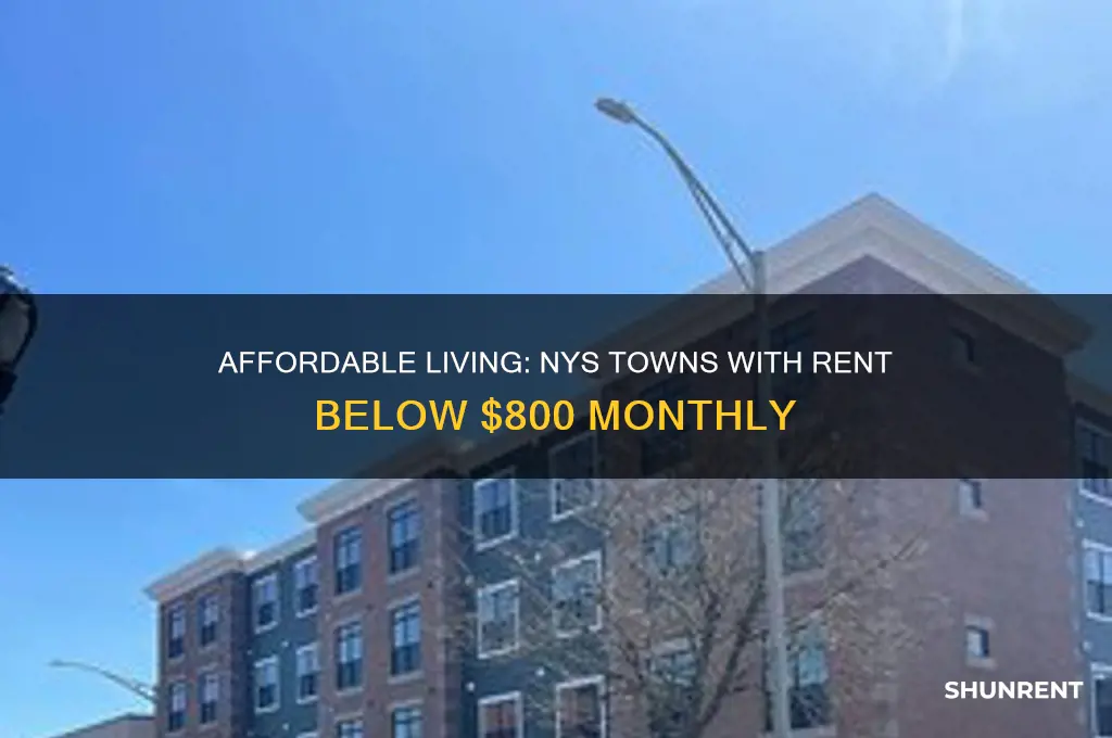 where is the rent lower than 800 dollars in nys