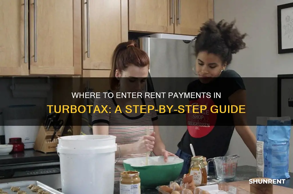 where should be put rent in turbo tax
