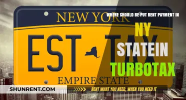 Where to Enter Rent Payments in TurboTax for NY State Residents