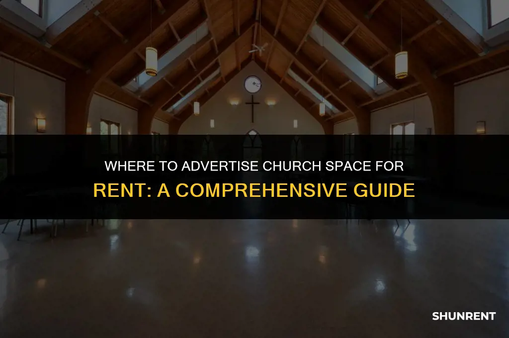 where to advertise church space for rent