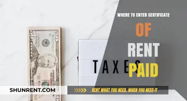 Where to Enter Certificate of Rent Paid: A Comprehensive Guide