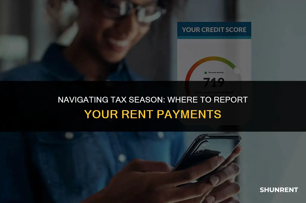 where to enter rent on tax return