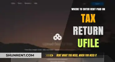 How to Claim Rent Paid on Your Tax Return Using UFile