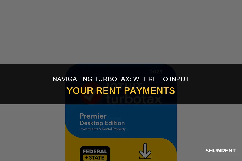 where to enter rent paid on turbota