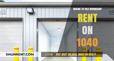 Where to Report Workshop Rent on Your 1040 Tax Form