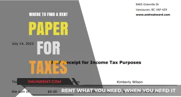 Where to Find Rent Receipts for Tax Deductions: A Guide