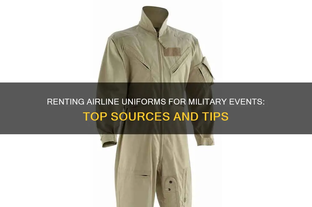 where to find airline uniforms for rent military