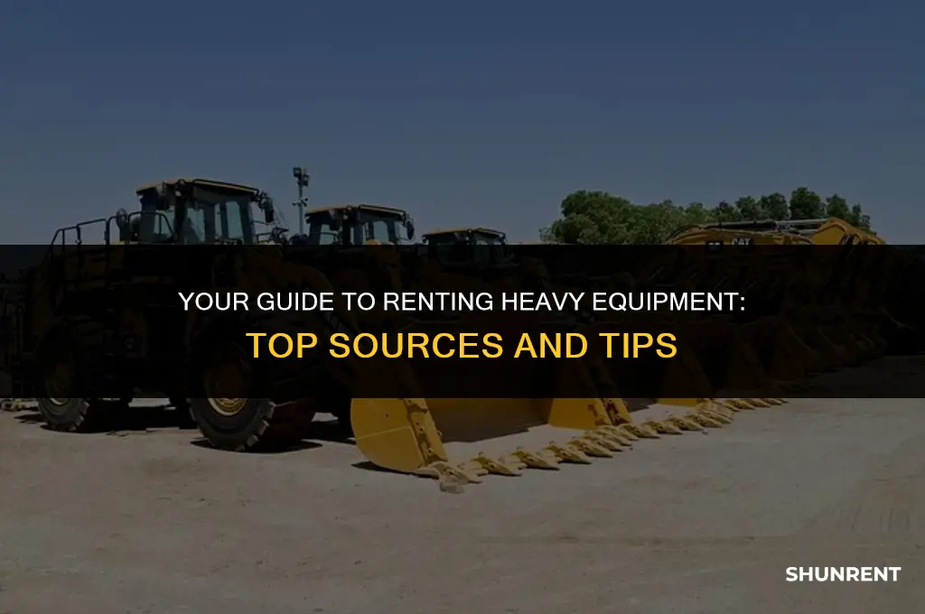 where to find heavy equipment to rent