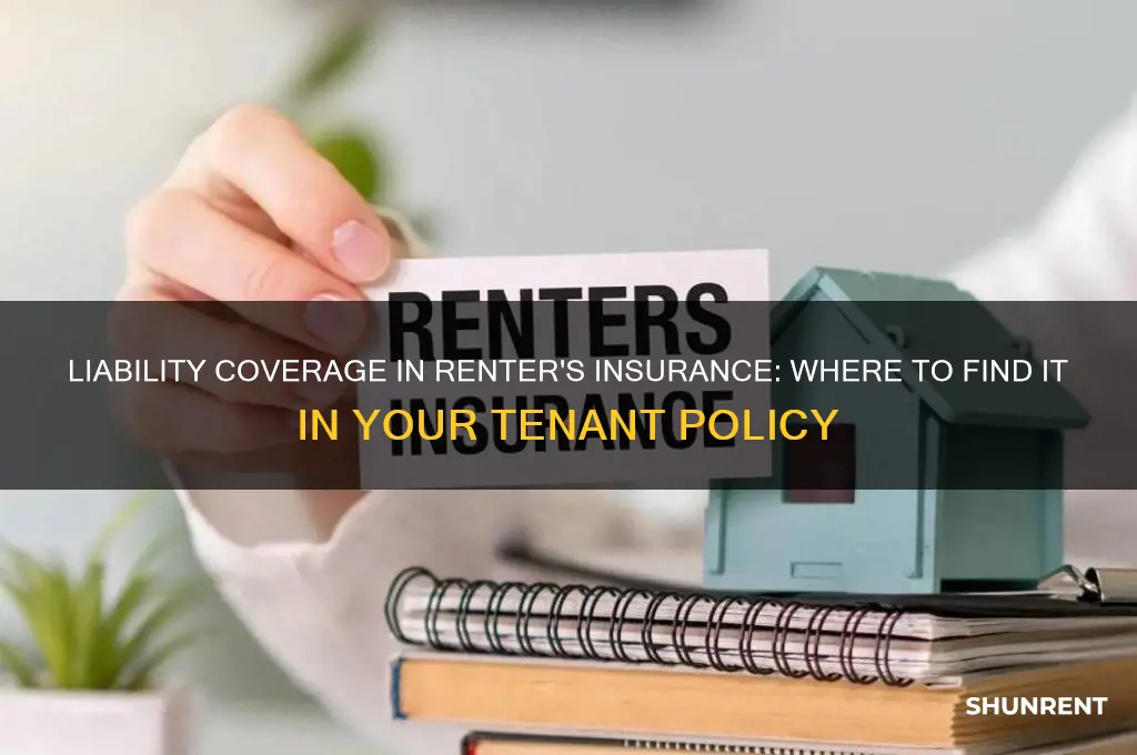 where to find liability coverage on renter insurance tenant policy