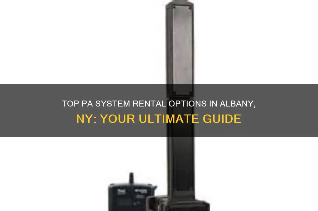 where to find p a systems to rent albany ny