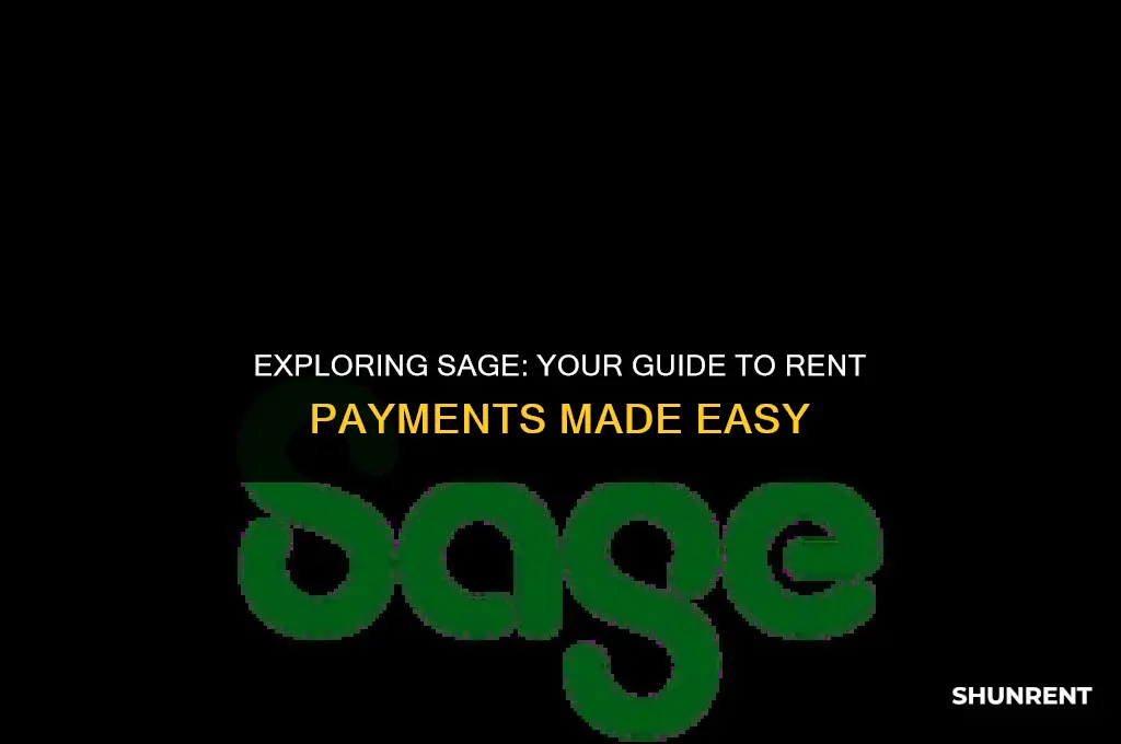 where to find rent paid in sage