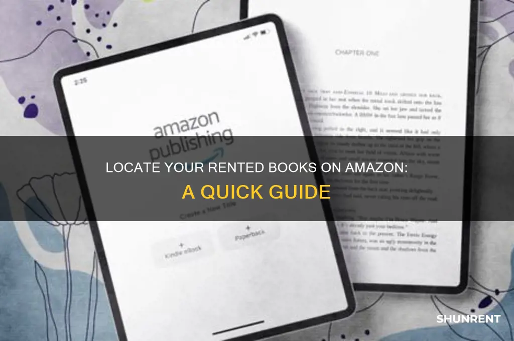 where to find your rented books in amazon