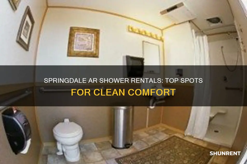 where to go rent a shower in springdale ar