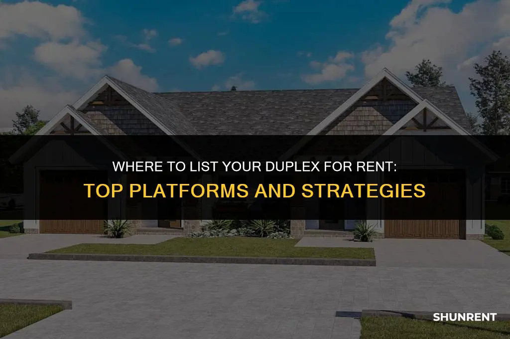 where to list my duplex for rent