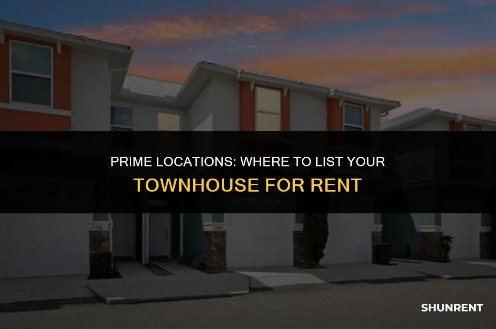 where to list my townhouse for rent