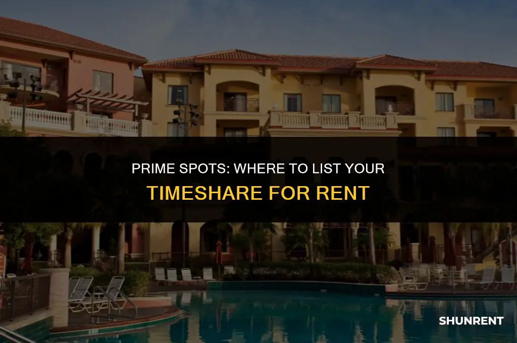 where to list your timeshare for rent
