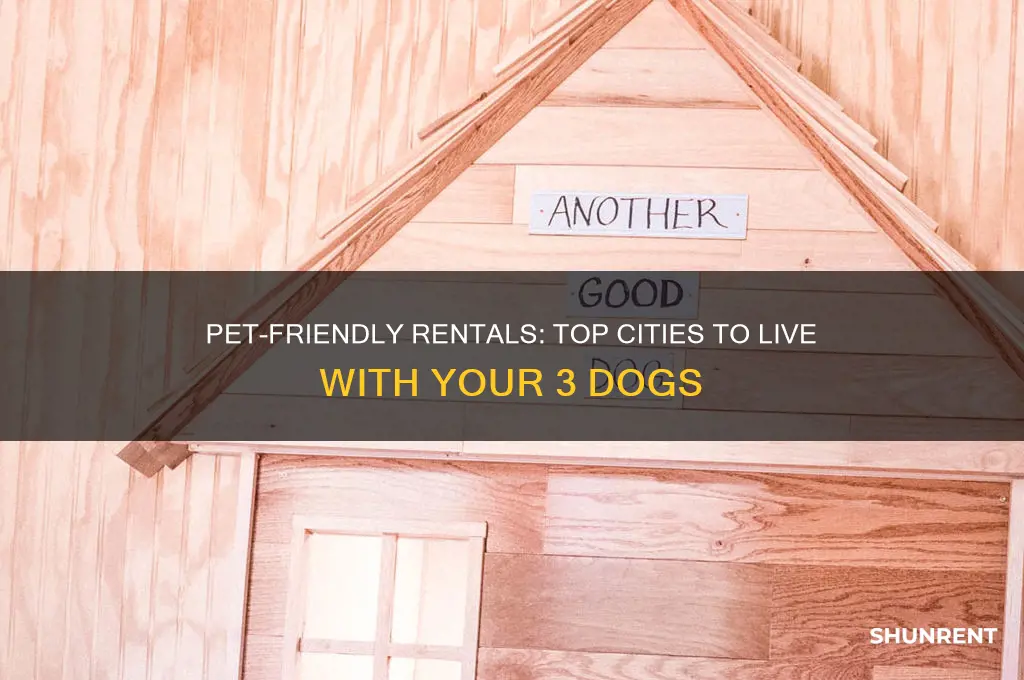 where to live for rent with 3 dogs