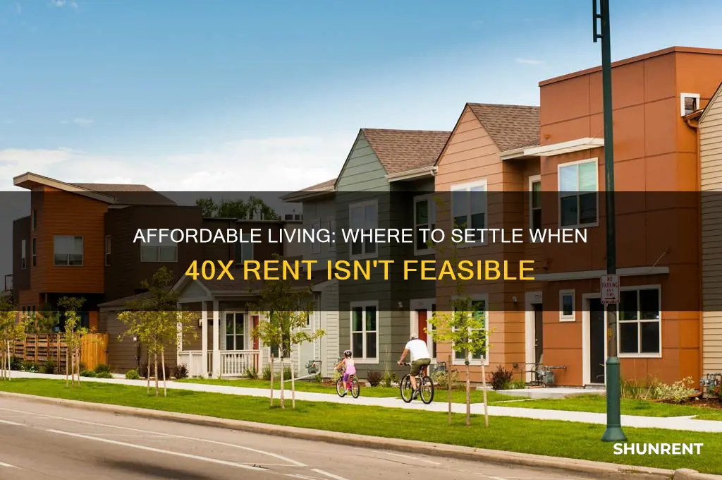 where to live if you cant afford 40x rent