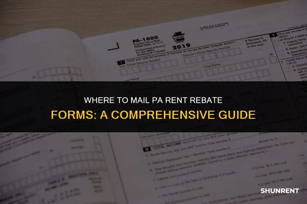 where to mail pa rent rebate forms