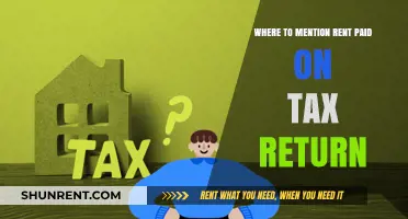 Rent Paid on Tax Return: Where and How to Report It