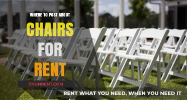 Where to Post About Chairs for Rent: A Comprehensive Guide