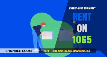 Where to Report Equipment Rental Expenses on Form 1065