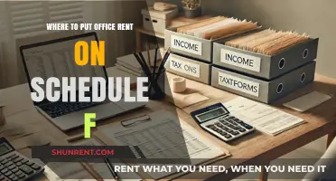 Office Rent on Schedule F: Placement Tips for Self-Employed Tax Filers