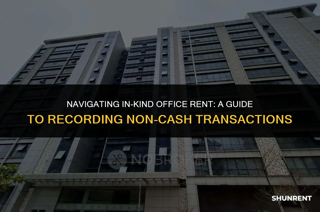 where to record in-kind office rent