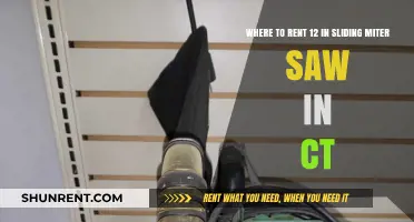 Renting a 12-Inch Sliding Miter Saw in Connecticut: Top Locations