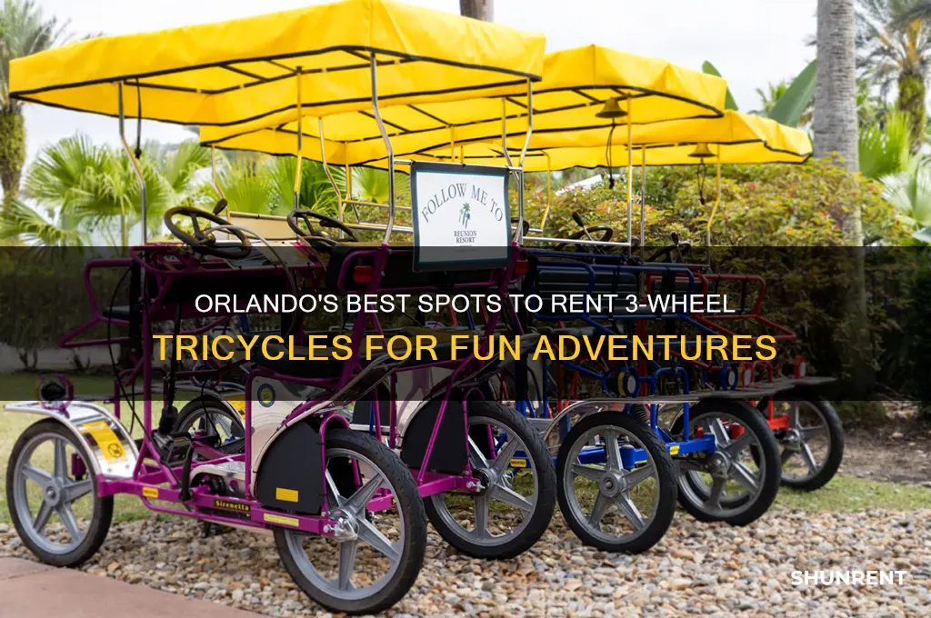 where to rent 3 wheel tricycle in orlando