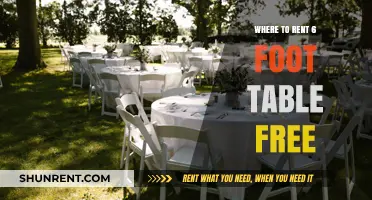 Where to Rent a 6-Foot Table for Free: A Comprehensive Guide