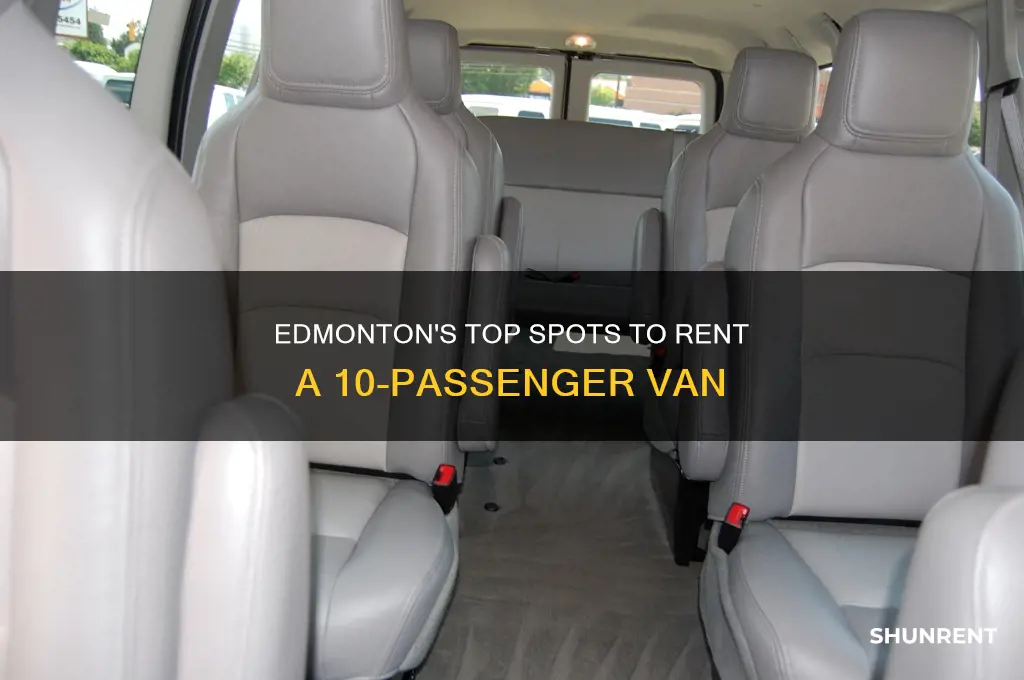 where to rent a 10 passenger van in edmonton