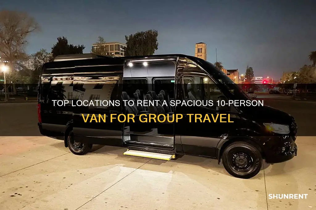 where to rent a 10 person van