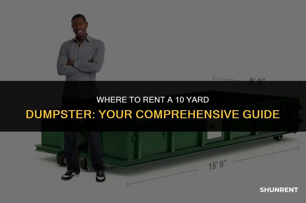 where to rent a 10 yard dumpster