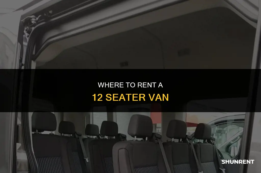 where to rent a 12 seater van