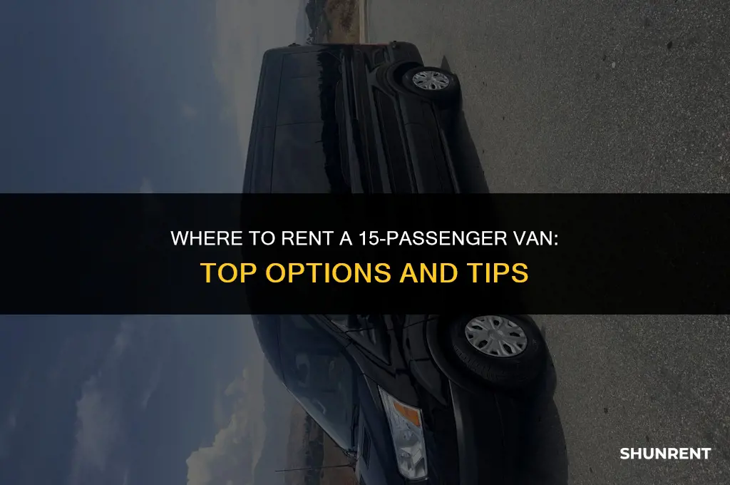 where to rent a 15 passanger van